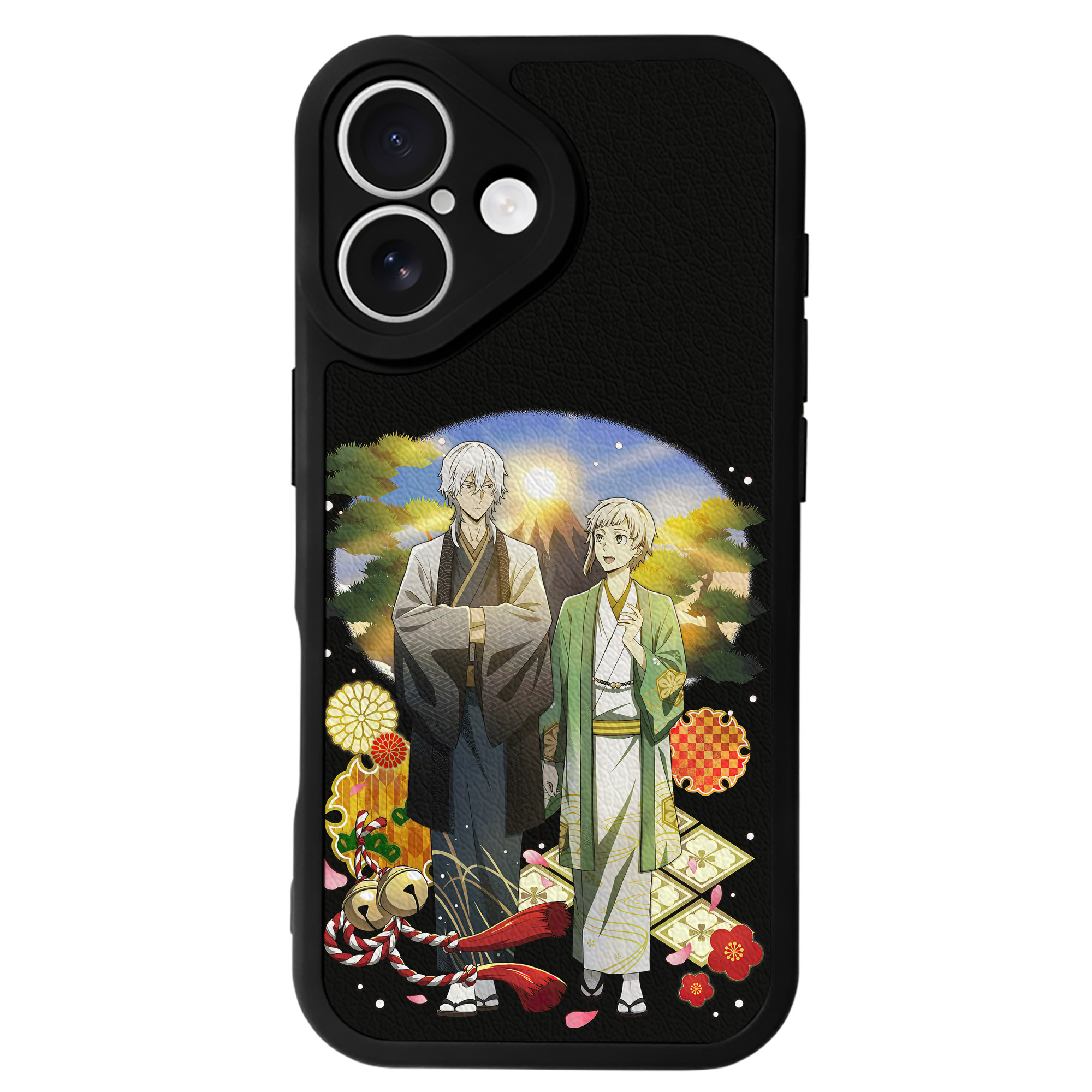 （画像用） 文豪ストレイドッグス Bungo Stray Dogs 【iPhone 16シリーズ対応】シリコンスマホケース（レザー調） 材質：シリコン